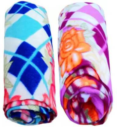 Barbarik Printed Single Fleece Blanket for  Mild Winter
