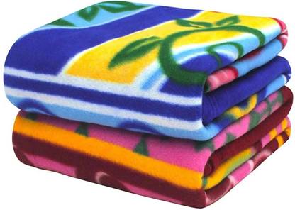 AGIDECOR Floral Single Fleece Blanket for  Heavy Winter