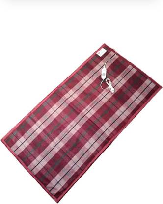 Warmi Checkered Single Electric Blanket for  Heavy Winter