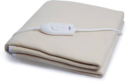 Expressions Solid Single Electric Blanket for  Heavy Winter