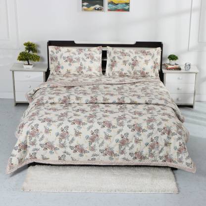 CARLTON LONDON Floral Double AC Blanket for  AC Room