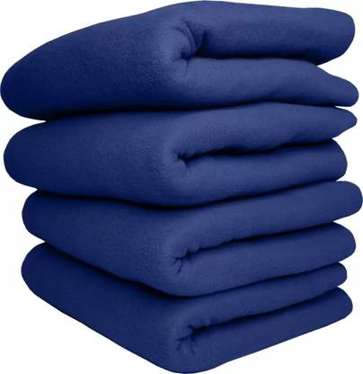 HPRIME Solid Single Fleece Blanket for  Mild Winter