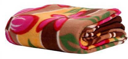 KARNIMAA Floral Single Fleece Blanket for  AC Room