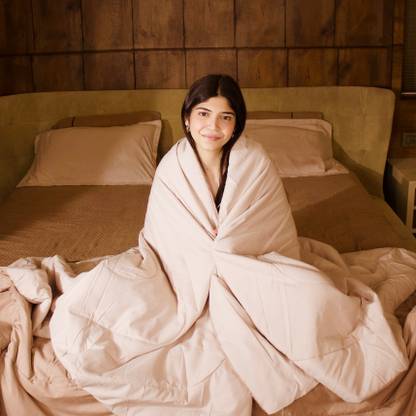 Balncd Solid Single Comforter for  Heavy Winter