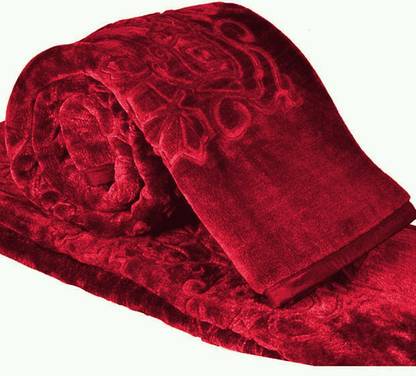 Cobija Floral Double Mink Blanket for  Heavy Winter