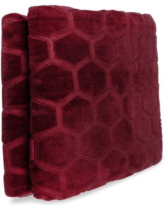 MFI Self Design Single Mink Blanket for  Heavy Winter
