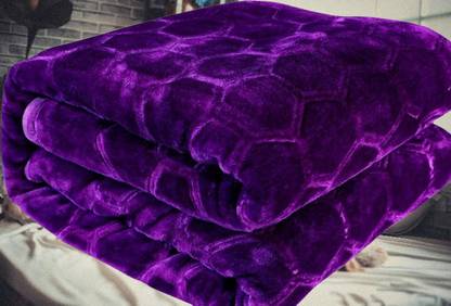 KIXTA Self Design Double Mink Blanket for  Heavy Winter