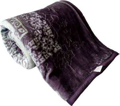 WARMZY Floral Double Sherpa Blanket for  Heavy Winter