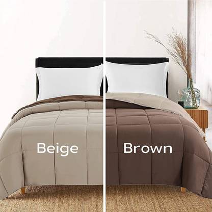 comofowell Solid Double Comforter for  Heavy Winter