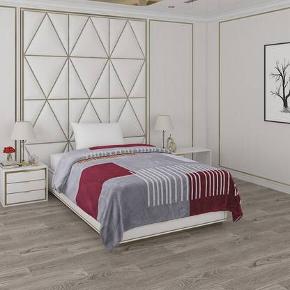 MONTE CARLO Printed Single Mink Blanket for  Heavy Winter