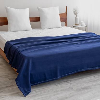 HOMEMONDE Solid Single Fleece Blanket for Mild Winter