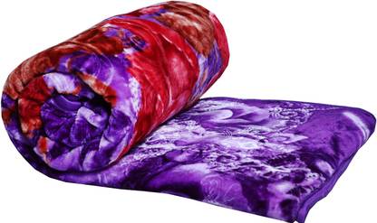 RIAN Floral Double Mink Blanket for Heavy Winter