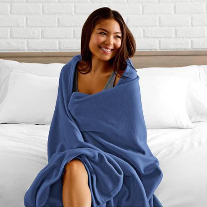 Flipkart SmartBuy Solid Double Wearable Blanket for  AC Room
