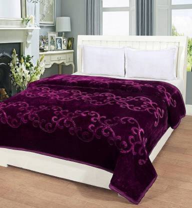DORISTYLE Floral Single Mink Blanket for  Heavy Winter