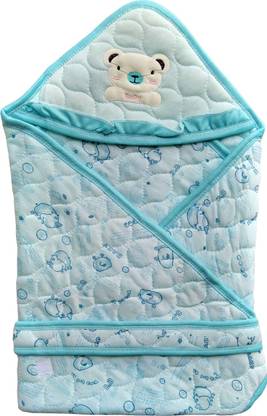 Ambiaim International Cartoon, Printed Single Hooded Baby Blanket for  Mild Winter