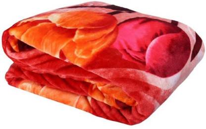 Changers Floral Single Mink Blanket for  Heavy Winter
