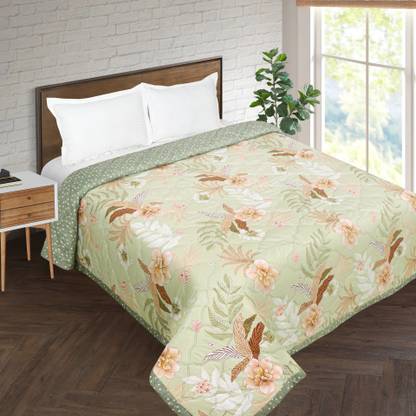 Signature Floral Double Comforter for  AC Room
