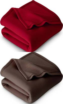 VORDVIGO Solid Single Fleece Blanket for Mild Winter