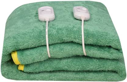 Yash Enterprises Solid Double Electric Blanket for  Heavy Winter