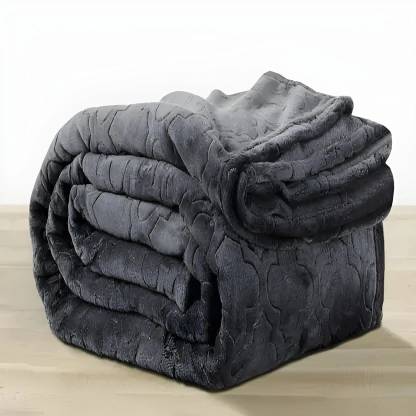 Deniyal ENTERPRISES Solid Single Mink Blanket for  Heavy Winter