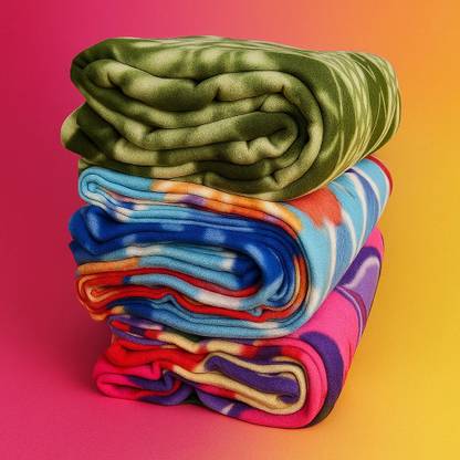 MVC Floral Single Fleece Blanket for  Heavy Winter