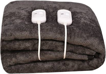 Bhaven Creations Solid Double Electric Blanket for  Heavy Winter