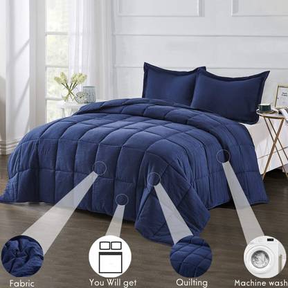 COZYEXPORTS Self Design King Comforter for  Heavy Winter