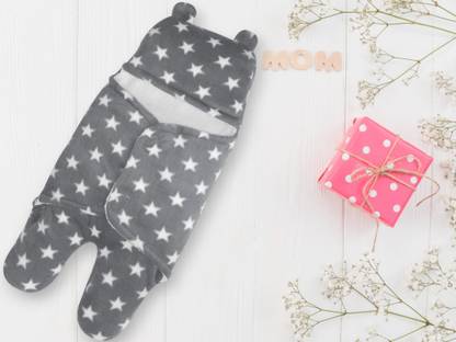 New Born Procare Polka Single Swaddling Baby Blanket for  Heavy Winter