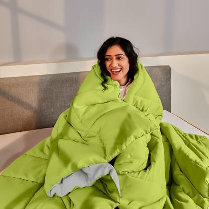 SleepyCat Solid Double AC Blanket for  AC Room