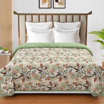 Home Stylish Floral Double Comforter for  AC Room