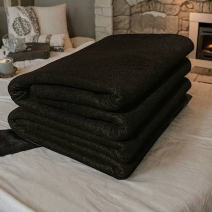 Anand Textile Solid Single Fleece Blanket for  Heavy Winter