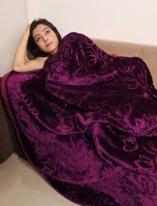 Anadhika Abstract Single Mink Blanket for  AC Room