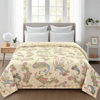 Home Stylish Floral Double Comforter for  AC Room