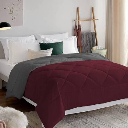 EVERDECOR Solid Single Comforter for Mild Winter