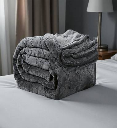 Changers Solid Double Mink Blanket for Mild Winter