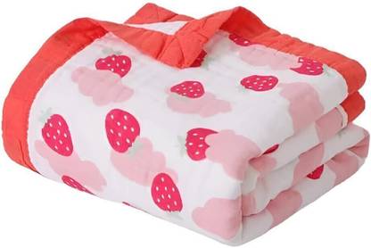 Just Goods Printed Crib Swaddling Baby Blanket for  AC Room