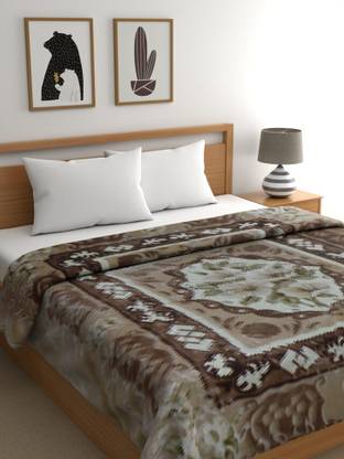 Raymond Home Floral Double Mink Blanket for  Heavy Winter