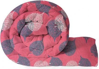 VAS COLLECTIONS Floral King Comforter for  Heavy Winter