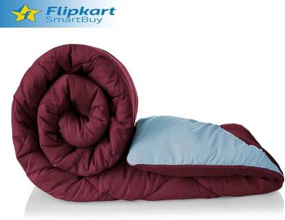 Flipkart SmartBuy Solid Single Comforter for  Mild Winter