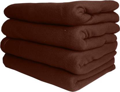 HOMIEE Solid Single Fleece Blanket for  AC Room