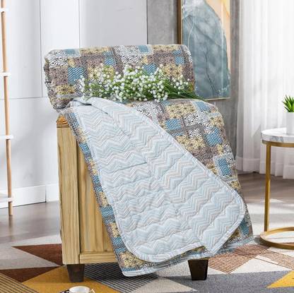 VAS COLLECTIONS Printed Double Quilt for  AC Room
