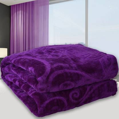 SPANGLE Self Design Double AC Blanket for  AC Room
