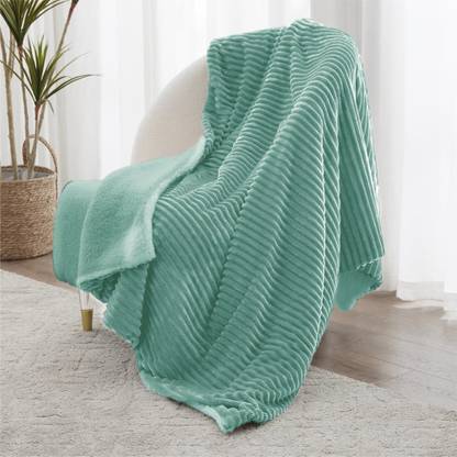 BSB HOME Solid Single Sherpa Blanket for Heavy Winter