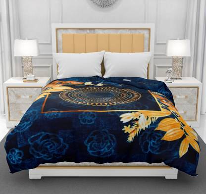 SPANGLE Printed Double Mink Blanket for  Heavy Winter