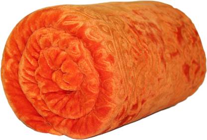 krishna value Floral Single Mink Blanket for  Heavy Winter