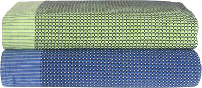 Sharan Elegance Checkered Single AC Blanket for  Mild Winter