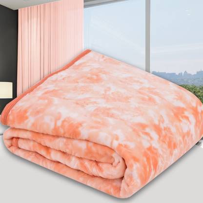 SPANGLE Printed King Mink Blanket for Heavy Winter