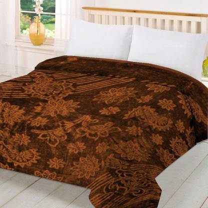 Comfowell Solid Single Mink Blanket for  Heavy Winter