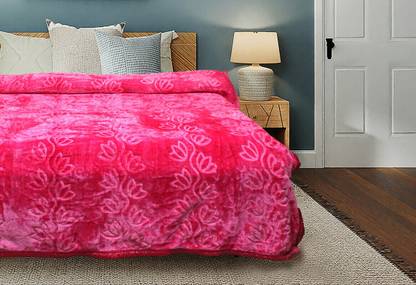 JP SHINE Floral Double AC Blanket for  AC Room