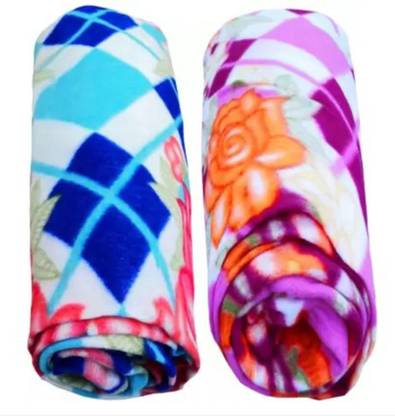 Barbarik Printed Single Fleece Blanket for  Mild Winter